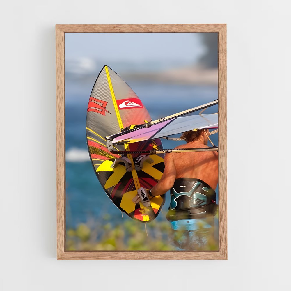 Poster Au Sommet des Vents – affiche Planche à voile (vue 4)
